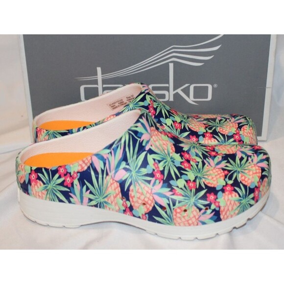 7534 Dansko Women's Kane Molded Pineapples EVA Clog Size 37 EU 6.5-7 US - Picture 1 of 7